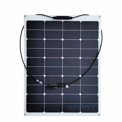 Goede prijs. Zonnepaneel met dunne film ETFE, buigbaar, halfflexibel, 12v 75 Watt waterdicht, monokristallijn, zonnepaneelleverancier online