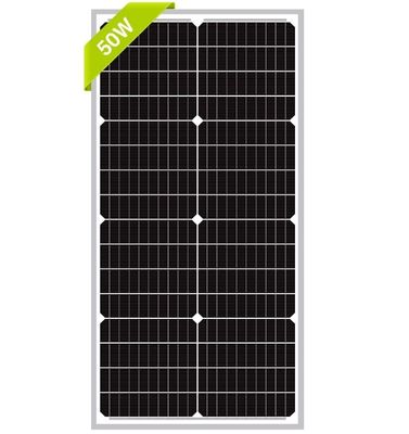 50W 12V monokristallijn zonnepaneel voor duurzaam opladen van batterijen van RV Camper SUV